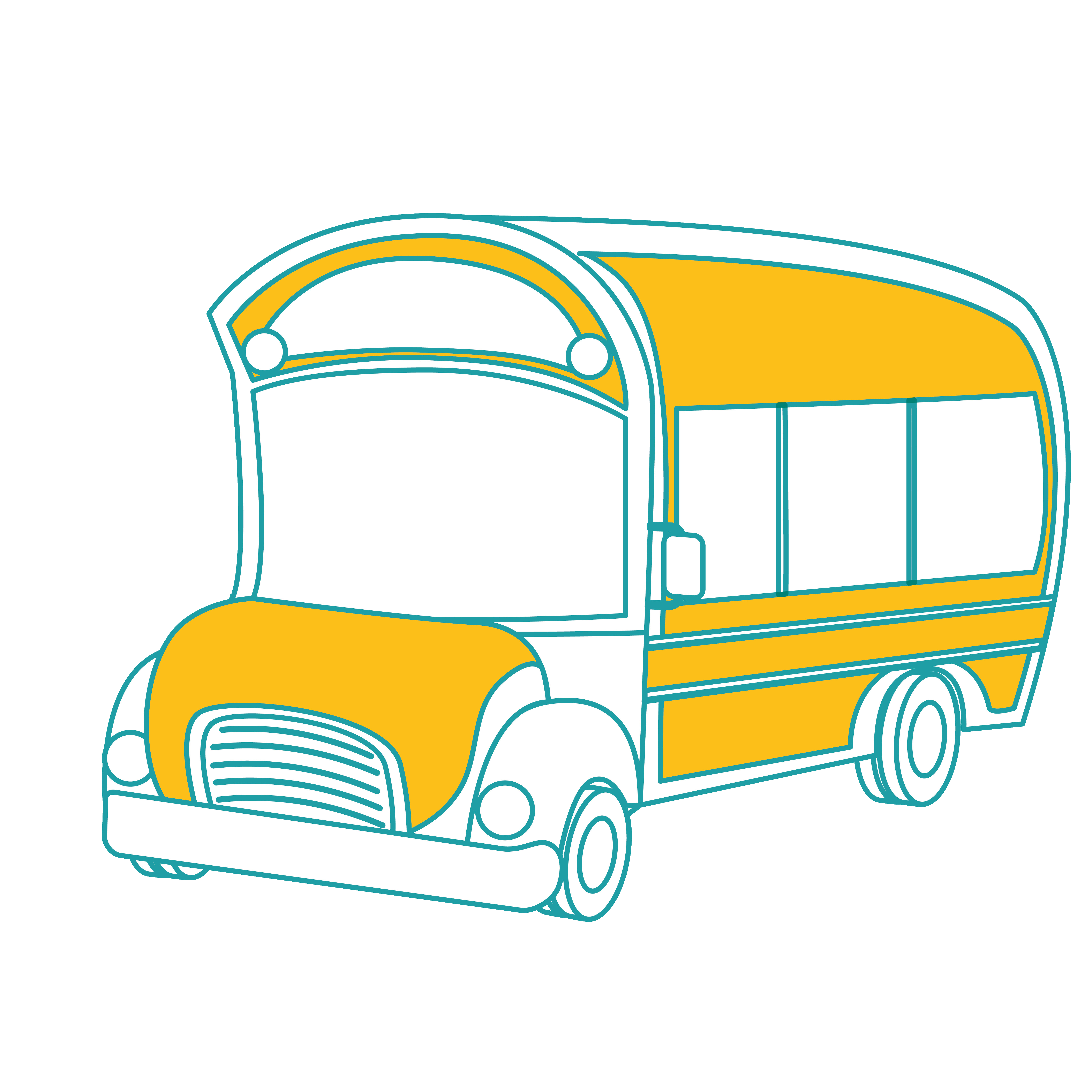 School bus of education learning and transportation theme Isolated design Vector illustration